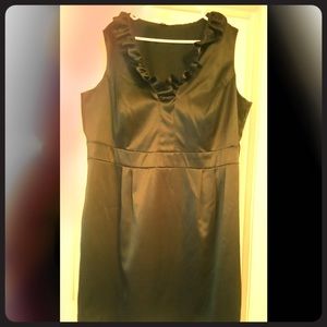 Worn Once Black Satin Like Evening Dress Size 20